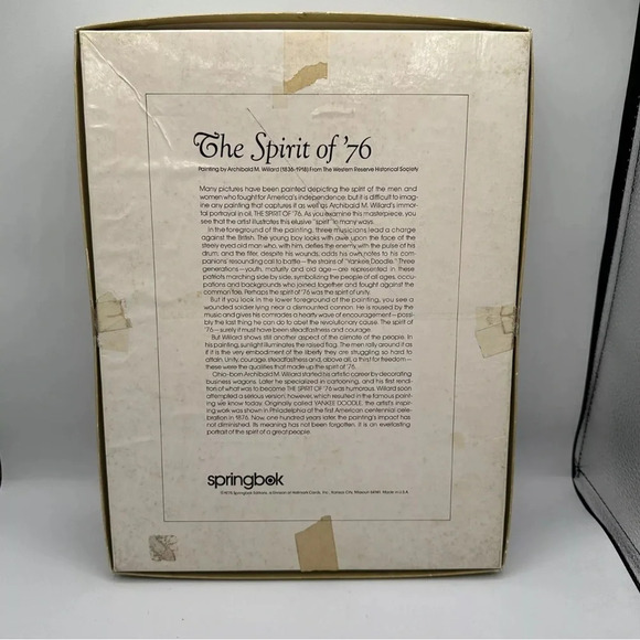 Vintage Springbok Puzzle Spirit of '76 500Pc 1975 Complete A.M. Willard - Picture 2 of 5